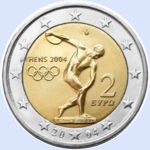 2 euros Grèce 2004